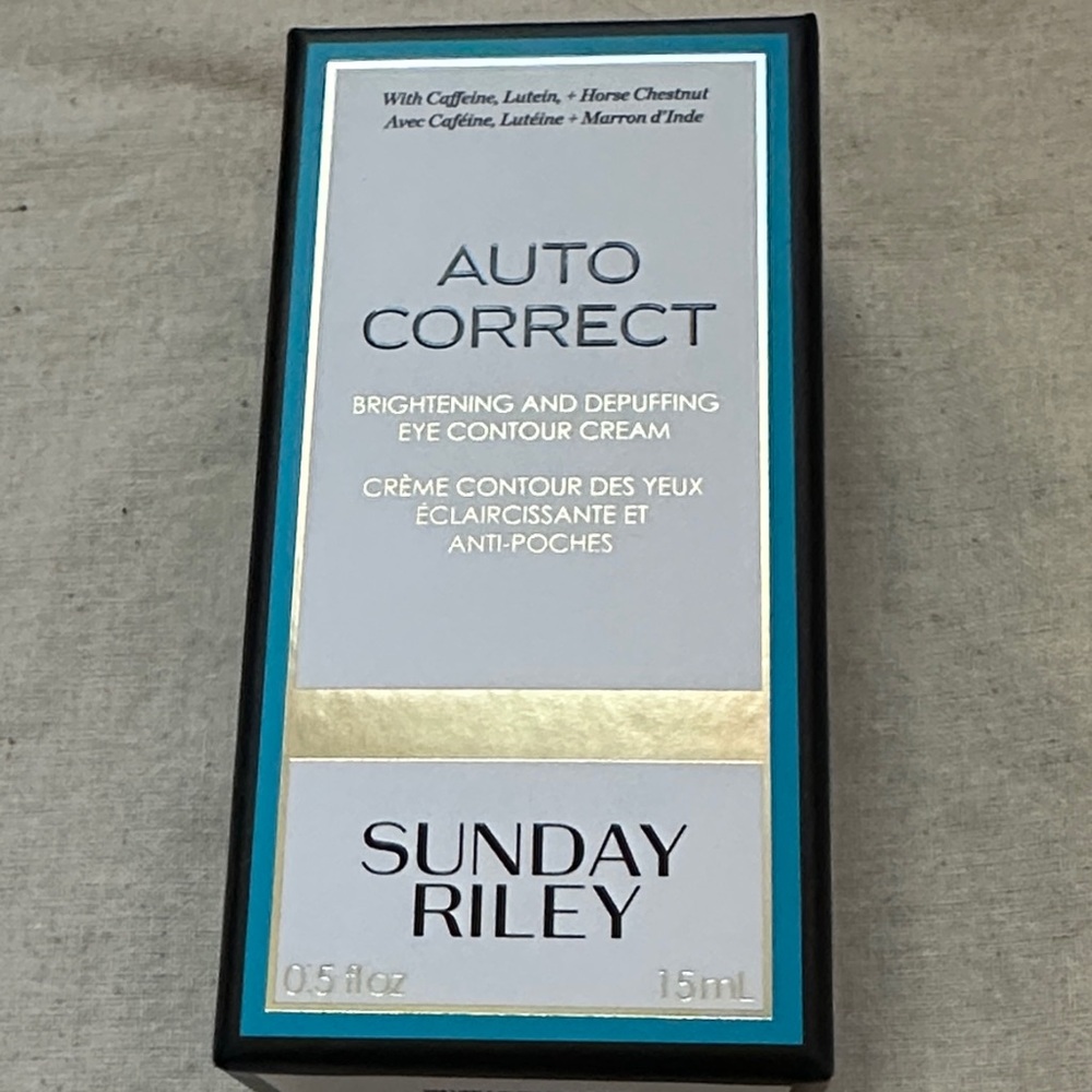 Sunday Riley Auto Correct eye contour cream .5fl oz